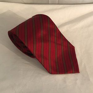 Burberry London Vintage Brown/Black Banded Necktie